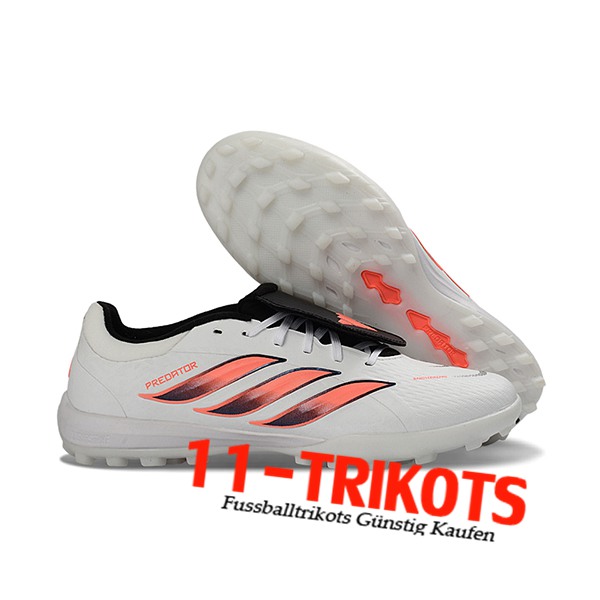 Adidas Fussballschuhe PREDATOR LEAGUE FT TURF Weiß/Orange/Schwarz