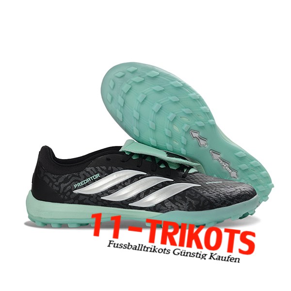 Adidas Fussballschuhe PREDATOR LEAGUE FT TURF Schwarz/Grau/Grün
