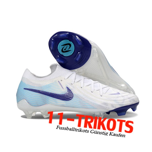 Nike Fussballschuhe Phantom Luna Elite NU FG Weiß/Blau/lila -02 Nike Fussballschuhe Phantom Luna Elite NU FG Weiß/Blau/lila -02