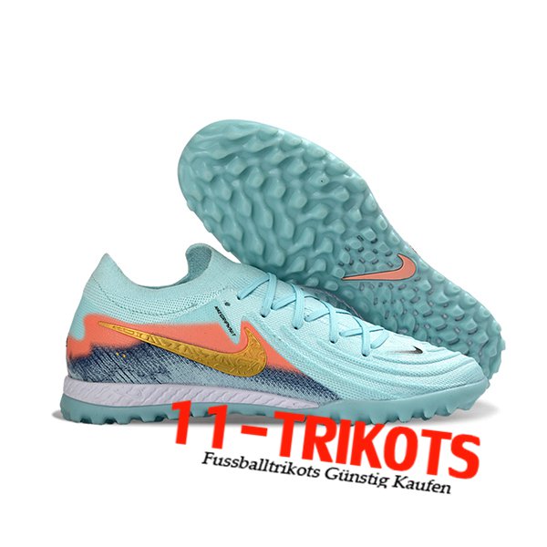 Nike Fussballschuhe Phantom GX II EliteTF Blau/Orange/Gelb Nike Fussballschuhe Phantom GX II EliteTF Blau/Orange/Gelb