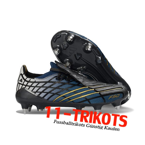 Adidas Fussballschuhe F50 Elite SG Schwarz/Blau Adidas Fussballschuhe F50 Elite SG Schwarz/Blau