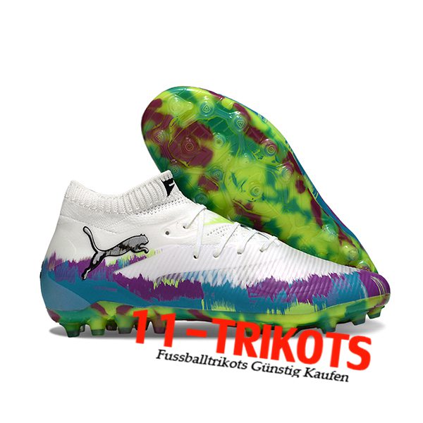 PUMA Fussballschuhe FUTURE 8 ULTIMATE AG Weiß/Blau/lila PUMA Fussballschuhe FUTURE 8 ULTIMATE AG Weiß/Blau/lila