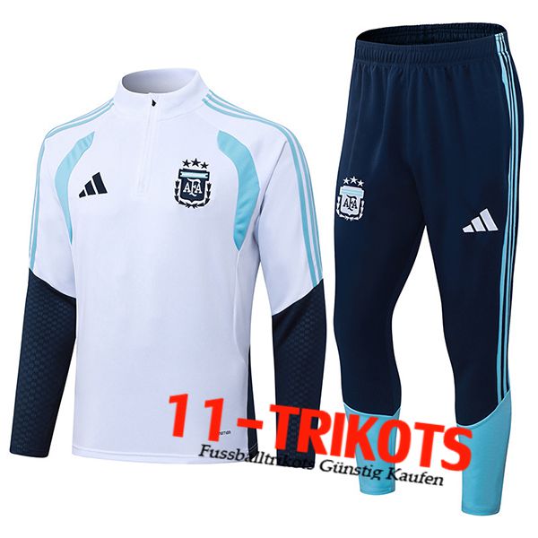 Argentinien Trainingsanzug Weiß/Blau 2025/2026