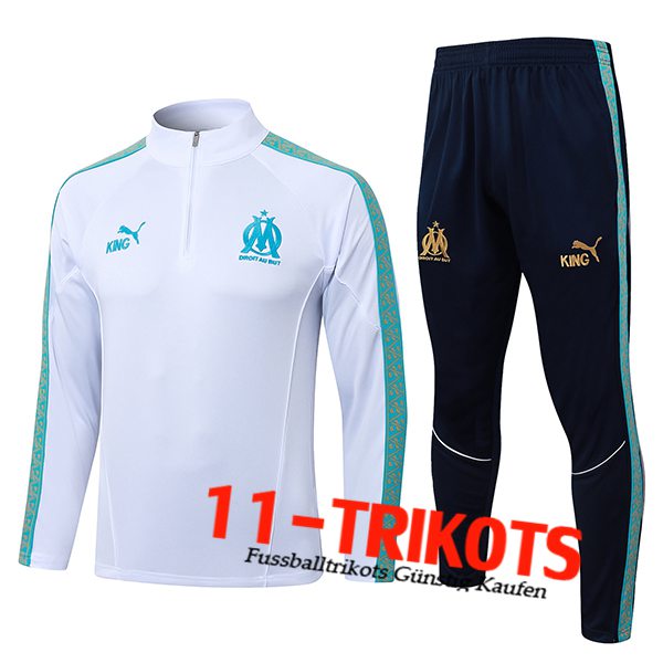 Marseille Trainingsanzug Weiß/Grün 2025/2026