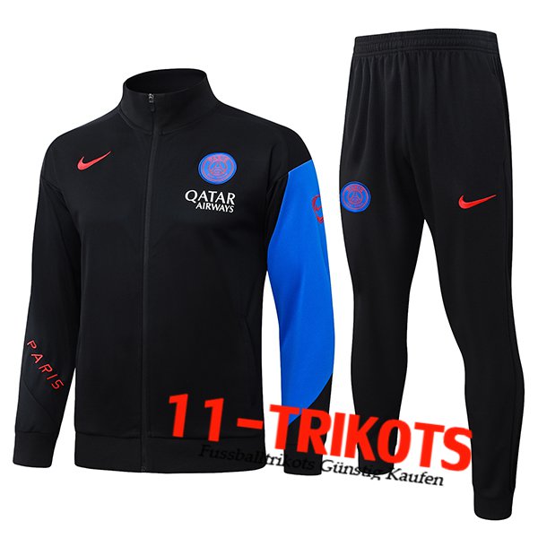 PSG Trainingsanzug jacke Schwarz/Blau 2025/2026