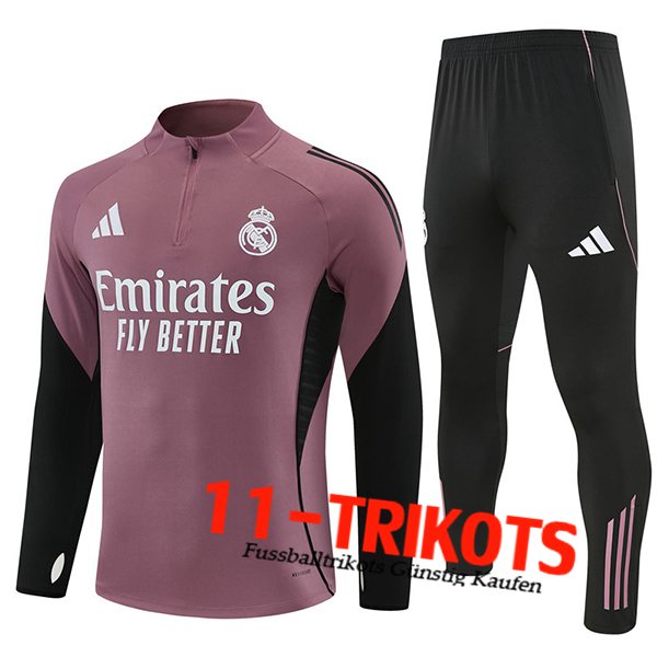 Real Madrid Trainingsanzug lila/Schwarz 2025/2026