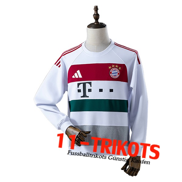 Bayern Munchen Training Sweatshirt Weiß/Rot/Grün/Grau 2025/2026