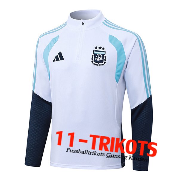 Argentinien Training Sweatshirt Weiß/Blau 2025/2026 -02