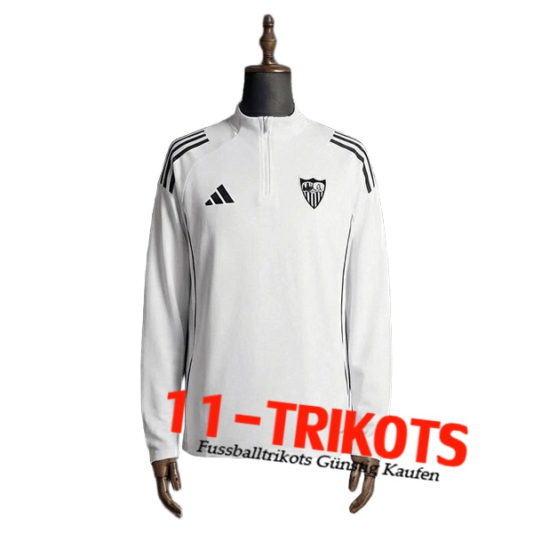 Seville Training Sweatshirt Weiß/Schwarz 2025/2026
