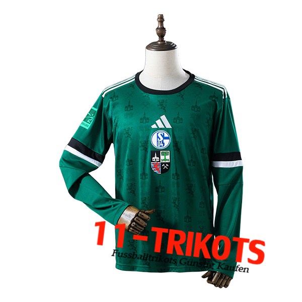 Schalke 04 Fussball Trikots Langarms Special Edition Grün 2025/2026