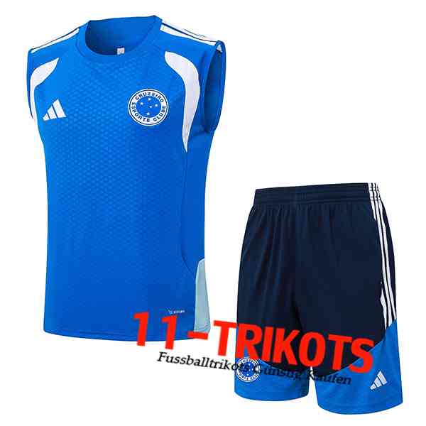 Cruzeiro Trainings-Tanktop Blau/Weiß 2025/2026