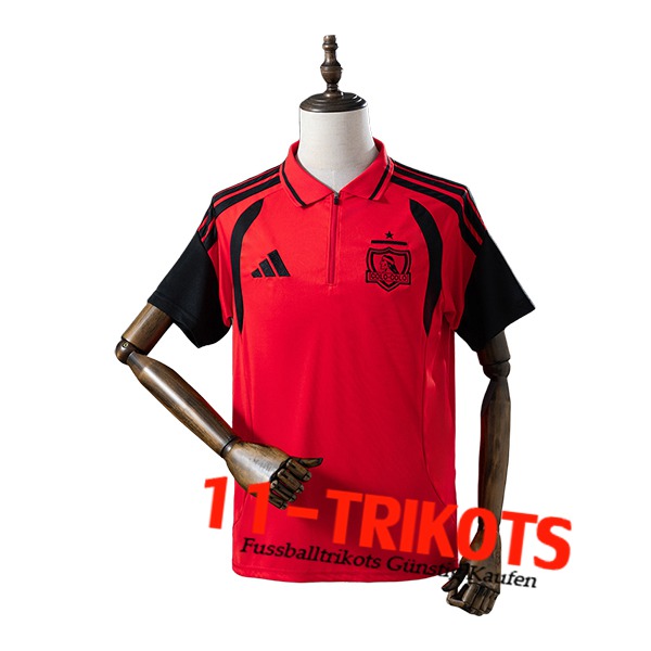 Colo-Colo Poloshirt Rot/Schwarz 2025/2026