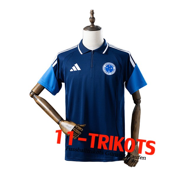 Cruzeiro Training T-Shirt Blau/Weiß 2025/2026 -02