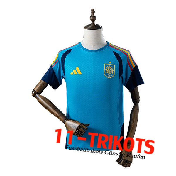 Spanien Training T-Shirt Blau 2025/2026 Spanien Training T-Shirt Blau 2025/2026