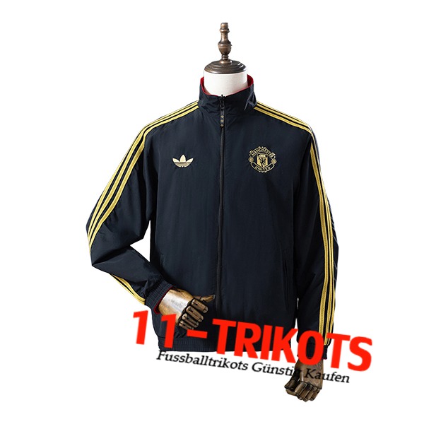 Manchester United Windjacke Schwarz/Gelb 2025/2026