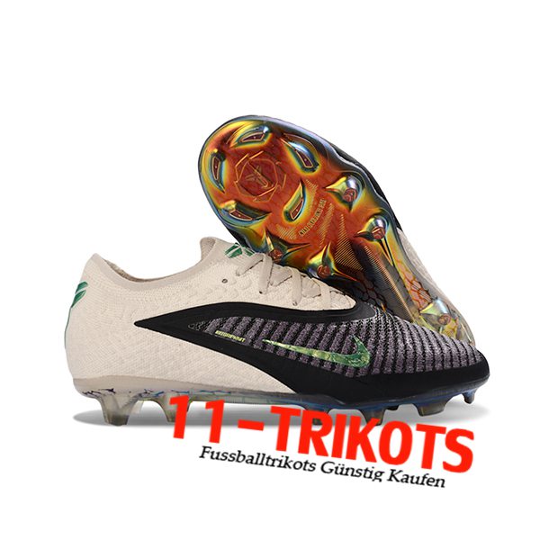 Nike Fussballschuhe Phantom GX III Elite FG Beige/Schwarz/Grün
