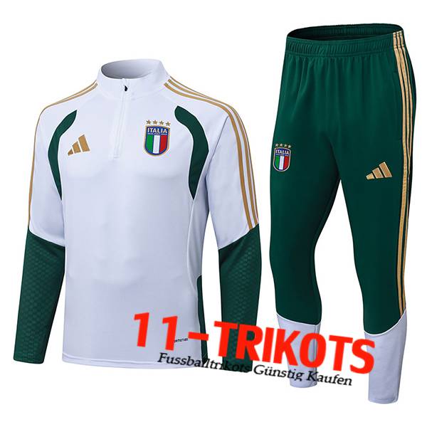 Italien Trainingsanzug Weiß/Grün/Gelb 2025/2026