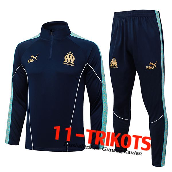 Marseille Trainingsanzug Dunkelblau 2025/2026 Marseille Trainingsanzug Dunkelblau 2025/2026