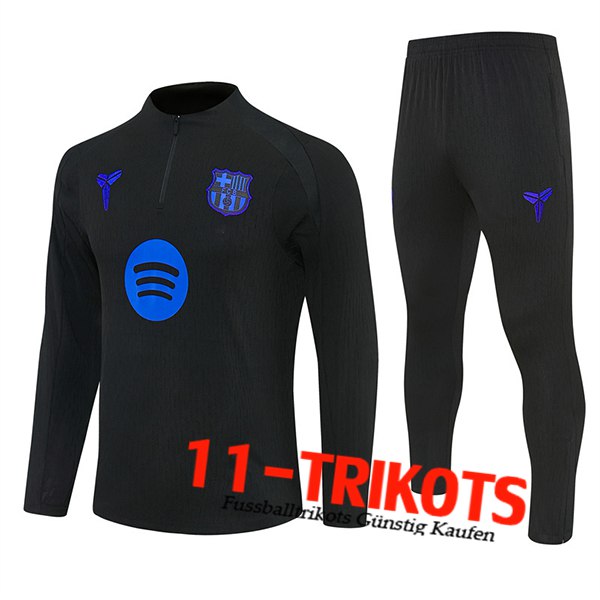 FC Barcelona Trainingsanzug Schwarz/Blau 2025/2026 FC Barcelona Trainingsanzug Schwarz/Blau 2025/2026
