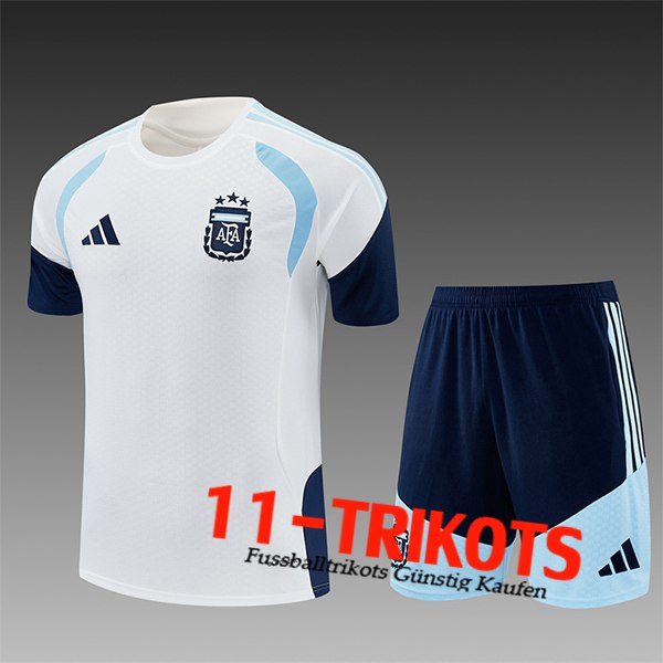 Argentinien Trainingstrikot Kinder Weiß/Blau 2025/2026