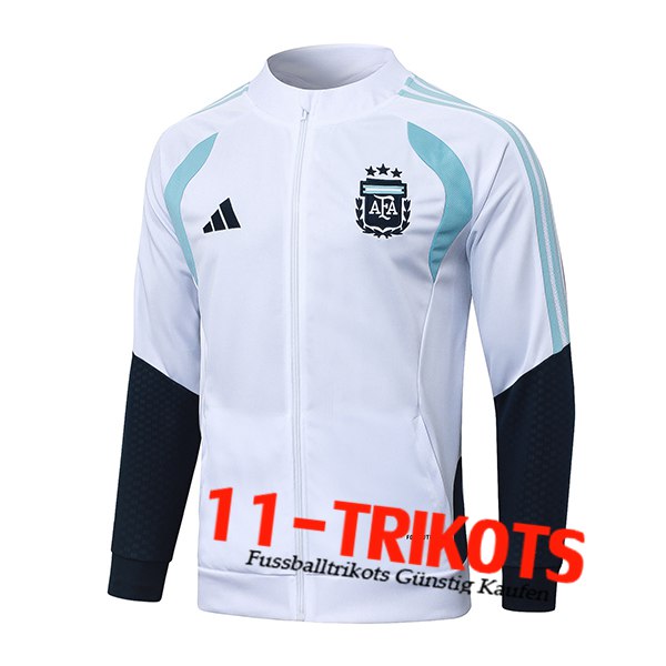 Argentinien Trainingsjacke Weiß/Blau 2025/2026 Argentinien Trainingsjacke Weiß/Blau 2025/2026