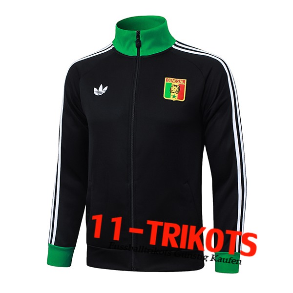 Senegal Trainingsjacke Schwarz/Grün 2025/2026