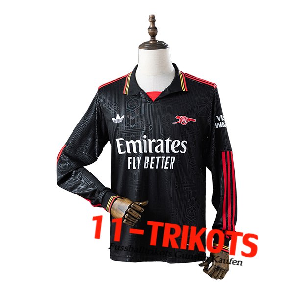 Arsenal Fussball Trikots Langarms Special Edition Schwarz 2025/2026 Arsenal Fussball Trikots Langarms Special Edition Schwarz 2025/2026