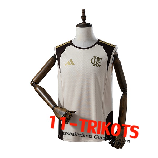 Flamengo Trainings-Tanktop Beige/Braun 2025/2026