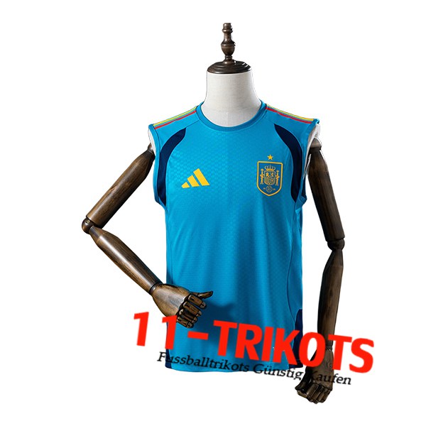 Spanien Trainings-Tanktop Blau 2025/2026