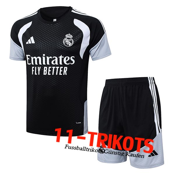 Real Madrid Training T-Shirt Schwarz/Weiß 2026/2027