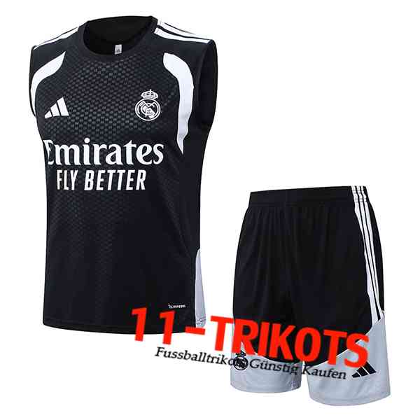Real Madrid Trainings-Tanktop Schwarz/Weiß 2026/2027