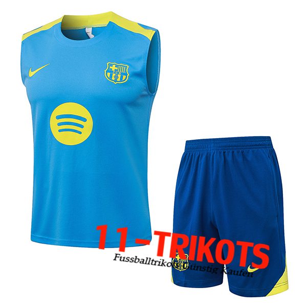 FC Barcelona Trainings-Tanktop Blau/Grün 2026/2027