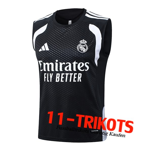 Real Madrid Trainings-Tanktop Schwarz/Weiß 2026/2027
