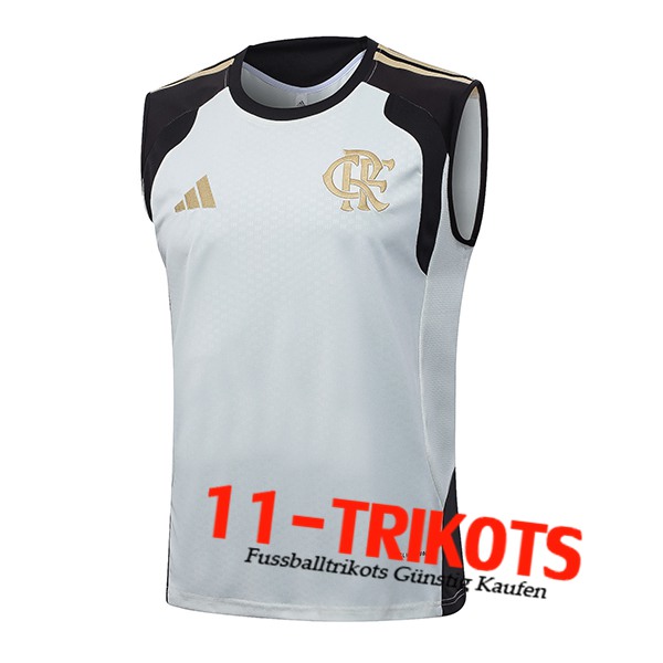 Flamengo Trainings-Tanktop Weiß/Schwarz/Gelb 2026/2027