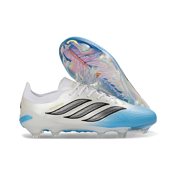 Adidas Fussballschuhe 26 Predator Elite FG Weiß/Blau/Grau