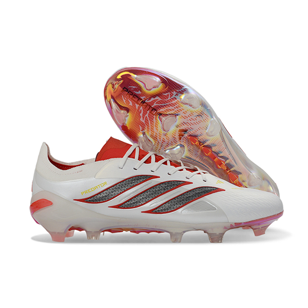 Adidas Fussballschuhe 26 Predator Elite FG Weiß/Orange/Grau