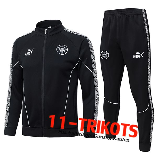 Manchester City Trainingsanzug jacke Schwarz/Weiß 2025/2026
