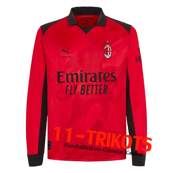 Neues AC Milan Fussball Trikots Vierte Langarms 2025/2026