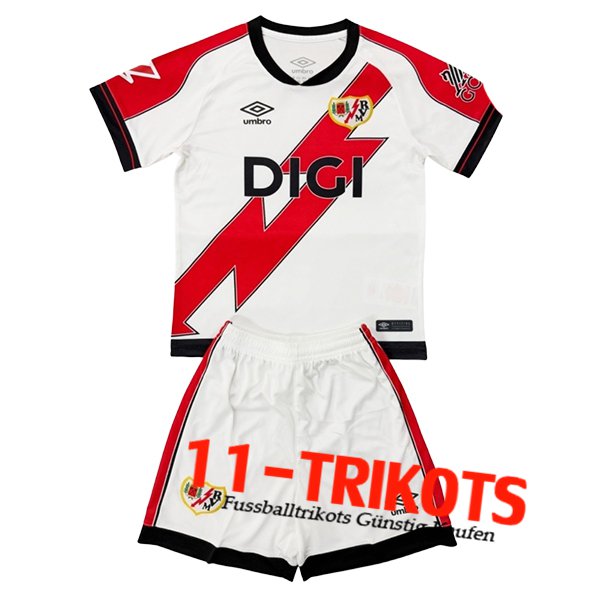 Rayo Vallecano Kinder Heimtrikot 2025/2026