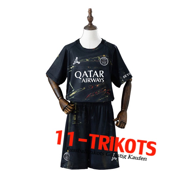 PSG Fussball Trikots Kinder Special Edition Schwarz 2025/2026
