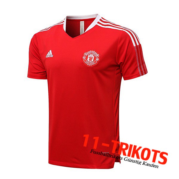 Manchester United Poloshirt Rot/Weiß 2021/2022 -02