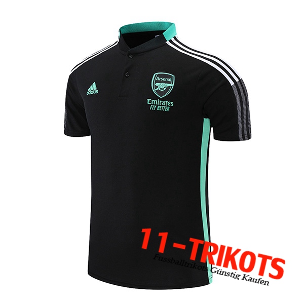 FC Arsenal Poloshirt Schwarz/Grun 2021/2022