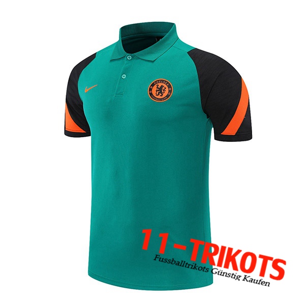 FC Chelsea Poloshirt Schwarz/Grun 2021/2022