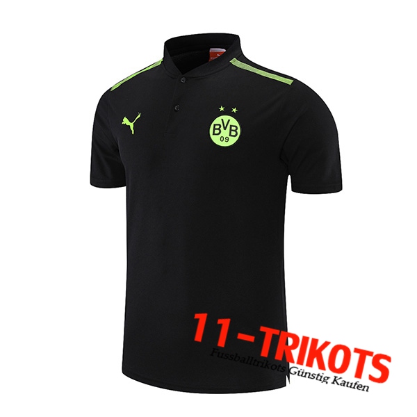 Dortmund BVB Poloshirt Schwarz/Grun 2021/2022