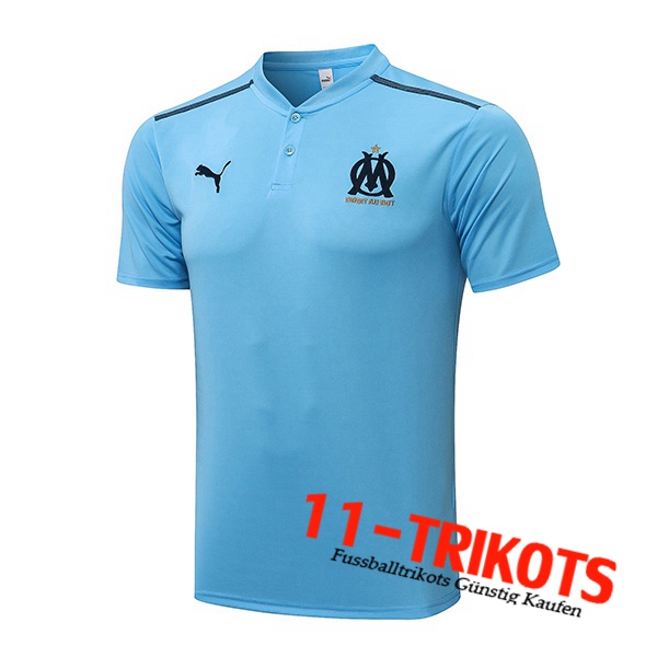 Marseille OM Poloshirt Grau/Schwarz 2021/2022 -01