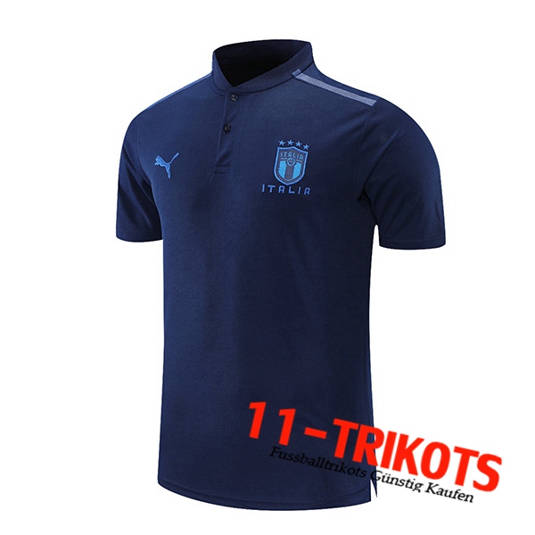 Italien Poloshirt Weiß/Schwarz 2021/2022