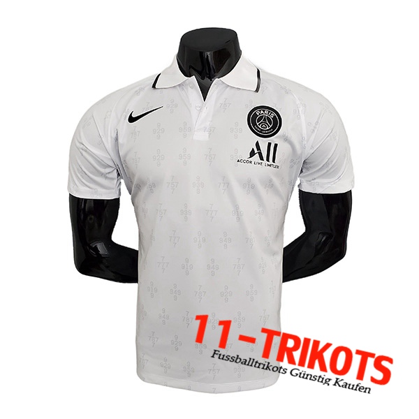 Jordan PSG Poloshirt Weiß 2021/2022 -01