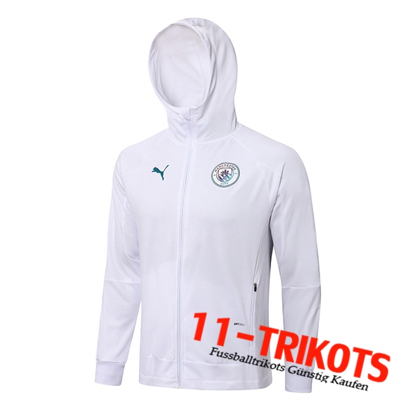 Manchester United Training Jacket Hoodie Weiß 2021/2022