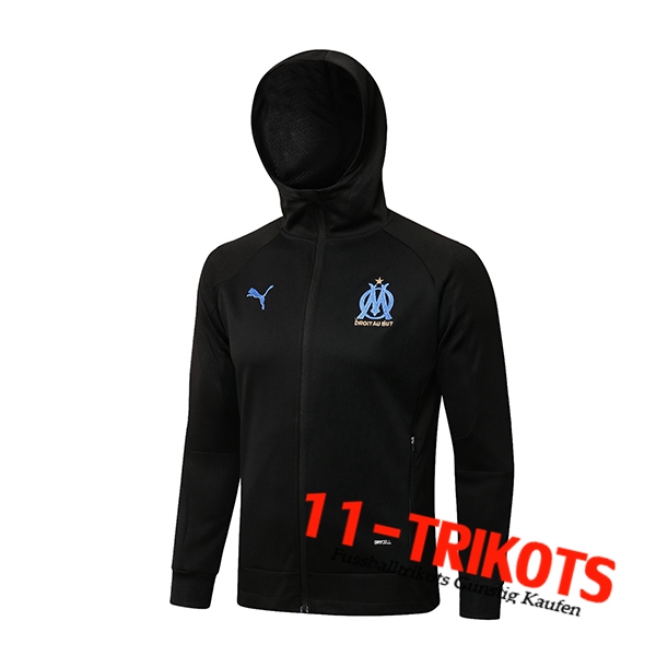 Marseille OM Training Jacket Hoodie Schwarz 2021/2022