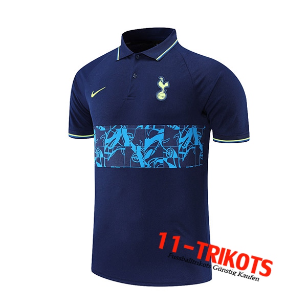 Tottenham Hotspur Poloshirt Dunkblau/Blau 2021/2022